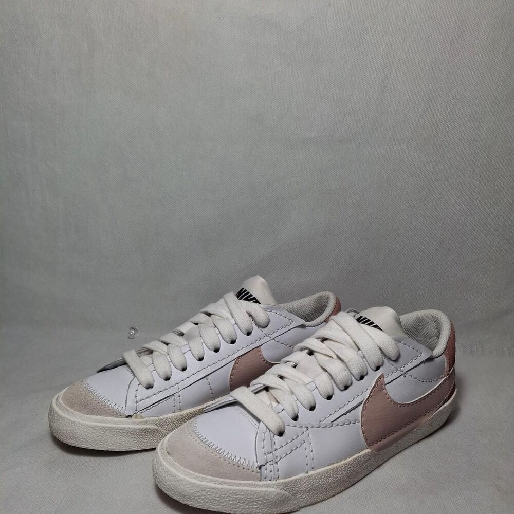Women's Nike Blazer Low '77 Sneakers Size 7.5 White Pink Oxford Rose